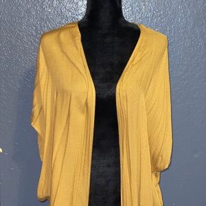 Mustard yellow cardigan/ cover up